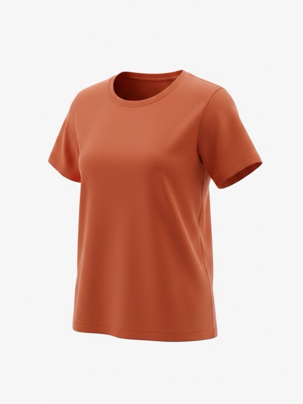 Coldwater Creek Short Sleeve Crewneck Top - Rust